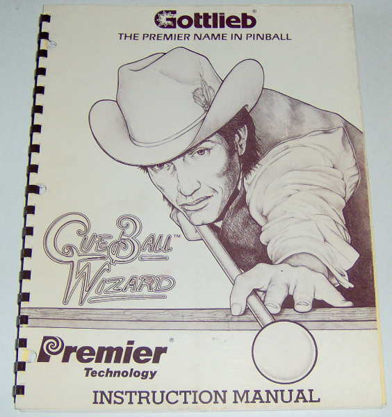 (image for) Gottlieb Cue Ball Wizard Instruction Manual - Click Image to Close